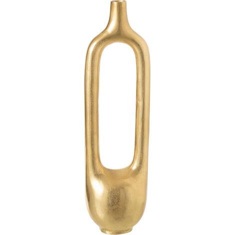 Vase Design en Métal "Creux" 62cm Doré (1/3)