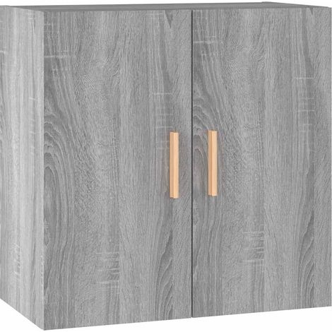 vidaXL Mobile Pensile Grigio Sonoma 60x30x60 cm Legno Multistrato