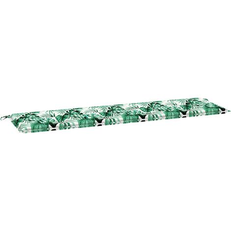 Coussin de banc de jardin，Coussin d'extérieur Vert 180 x 50 x 4 cm Tissu Oxford CFW745985 (1/5)