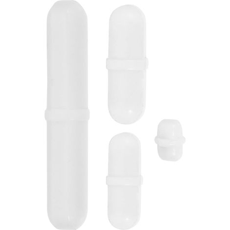 Ensemble de Barres Magnétiques Ptfe Blanches 4 Pièces pour Laboratoire Agitateur Magnétique Polyvalent et Flexible pour Expériences Scientifiques Réutilisable (1/5)