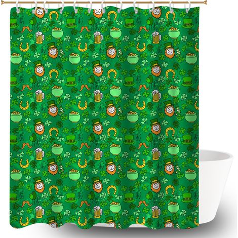 Rideau de douche imperméable en polyester 180x180 aéré voile de douche pour logement étudiant (1/5)