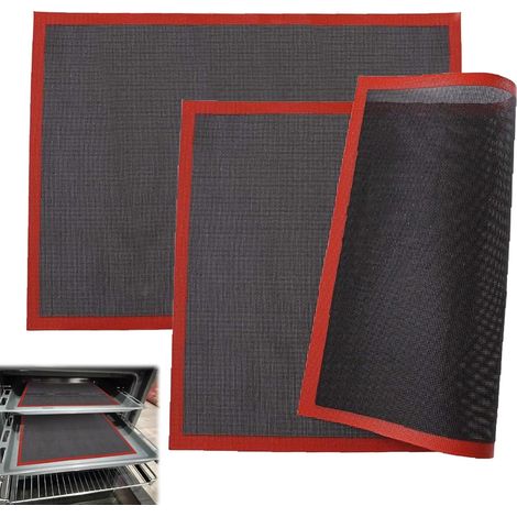 2 Pièces Tapis Cuisson Silicone, Antiadhésif Tapis Patisserie, Résistant Chaleur Tapis Four, Pour Gâteaux Et Pizzas