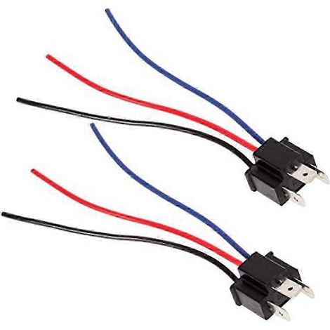 Connecteur H4 mâle rallonge 2 pièces avec faisceau électrique, prise femelle adaptateur robuste pour véhicules, câblage lourd, kit de raccordement universel. (1/3)