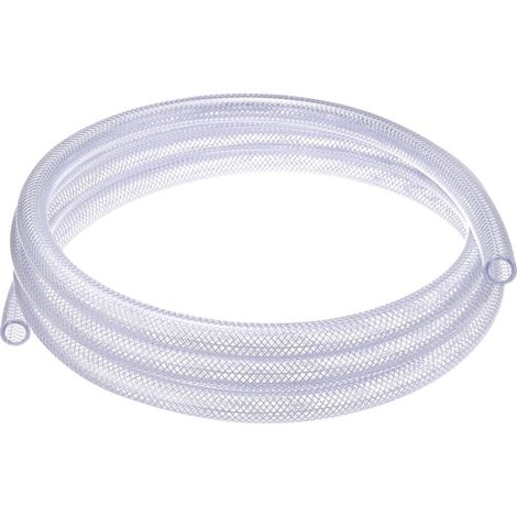 1/2" ID x 3/4" OD Tube PVC, 10 Ft Tuyau PVC Clair Flexible Tressé Haute Pression pour Lignes d'Eau, d'Huile et d'Air (1/5)