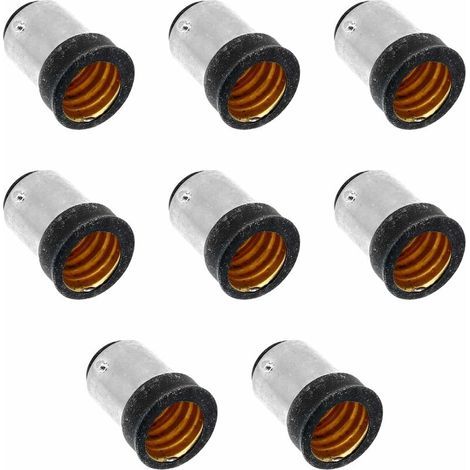 Adaptateur de Lumière LED- Convertisseurs de Support de Lampe de 8 Pcs Adaptateur de Base de Bulbe Accessoire de Support D' Ampoule (B15 à E14) (1/5)