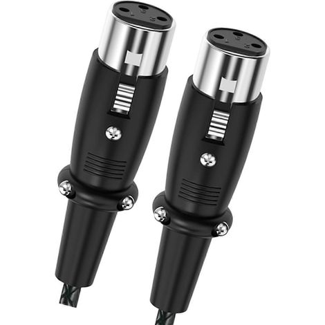 Câble microphone léger à 3 broches femelle-femelle, câble audio symétrique professionnel, compatible avec les accessoires adaptateurs de microphone, multicolore. (1/5)