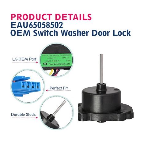 The EAU65058502 refrigerator fan motor assembly is suitable for LG DC12V condenser refrigerator fans. (1/4)