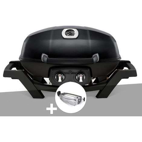 Barbecue à gaz Travel Q PRO 285 noir + Rôtissoire - Napoleon