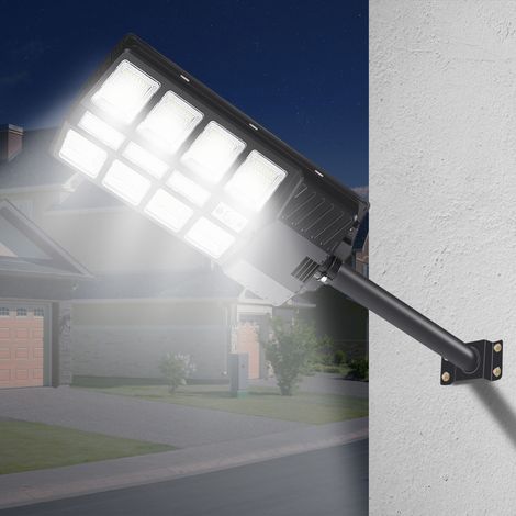 SWANEW Lampione stradale a luce solare a LED 300W Lampada da esterno a parete con sensore di movimento IP65 Energy Lamp (1/5)