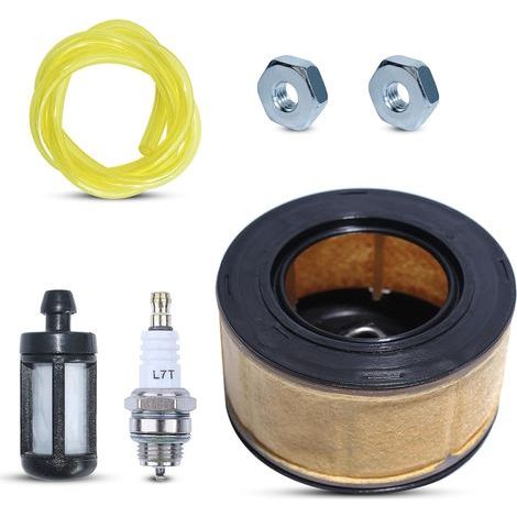 Luftfilter-Kit für Stihl MS231 MS241 MS251 MS261 MS271 MS291 MS391 Kettensäge, AUMEL Luftfilter + Kraftstofffilter + Kraftstoffleitung + Zündkerze + Muttern Ersatz für