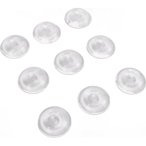 Ensemble de 9 butoirs de porte réutilisables en silicone - Adhésif transparent antibruit (1/5)