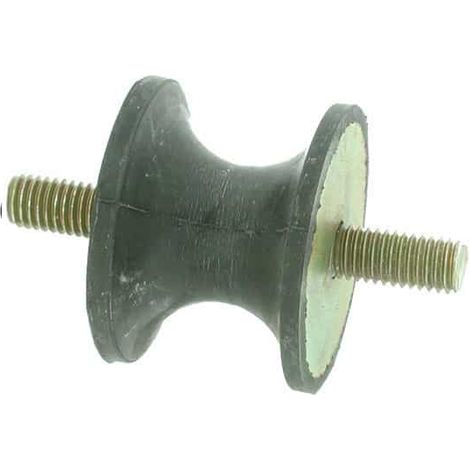 Silent bloc universel modèle Diabolo - Ø: 40mm, L: 30mm, Filet: M8, Longueur filet: 19mm