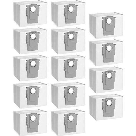 Confezione da 14 sacchetti per la polvere. Compatibili con gli aspirapolvere Roborock S8+/ S8 Pro Ultra/ S7 Max Ultra/ S7 Pro Ultra/ Q7+/ Q7 Max+/ Q8 Max+/ Q5 Pro+/ T8 (1/2)