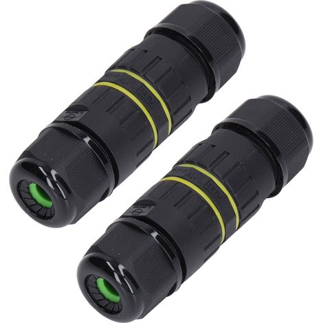 2er-Pack wasserdichte IP68 M20 4-polige Steckverbinder für 9–12 mm Kabel, Außenanschlussdose für LED-Beleuchtung, CE-, SAA-, UL-, TÜV- und RoHS-zertifiziert (1/5)