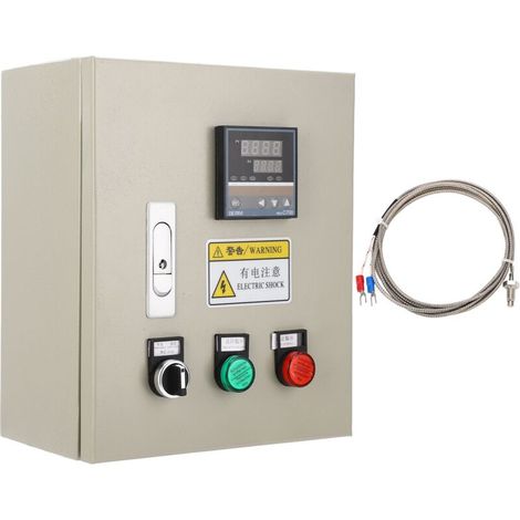 Three-phase PID smart temperature control box with 4KW 220VAC smart thermocouple controller (1/5)