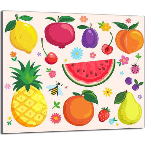Protector de cristal para estufa 60x52 Fruta (1/5)