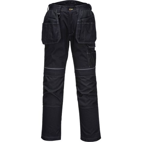 Pantalones de trabajo Holster PW3 bolsillo grande lateral Regular T602 44 pulgadas Negro