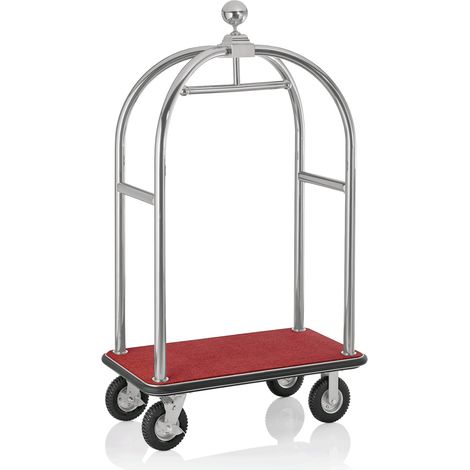 Chariot à bagages en Acier Inoxydable rouge L 1130 mm l 620 mm H 1910 mm 5 - Was Germany