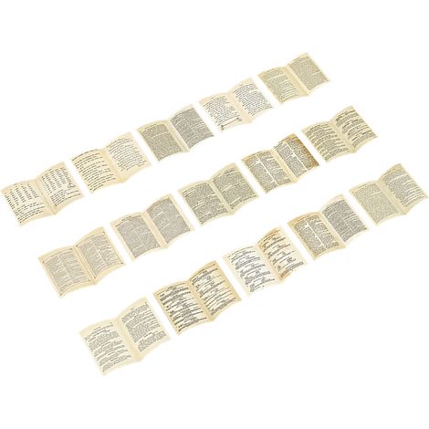 Set mit 30 Vintage-Retro-Papieraufklebern, antiken Deko-Etiketten für Tagebücher, Notizbücher, Scrapbooking, Bastelbedarf, Kunst, Lesen und Bücher (1/5)