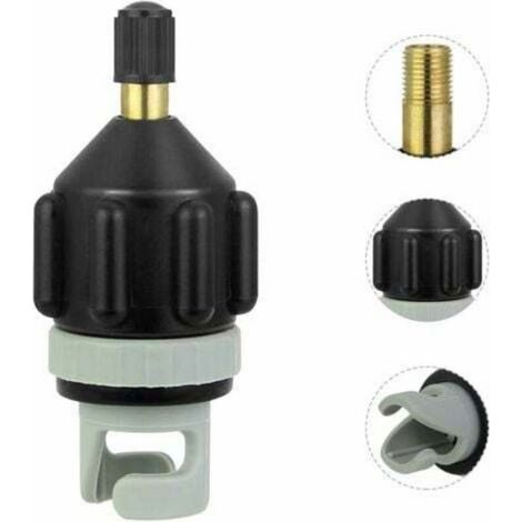 Adaptateur Pompe Kayak Embout de Gonflage Accessoire de Compresseur Materiel de Gonfleur pour Sup Paddle Gonflable Bateau (1/4)
