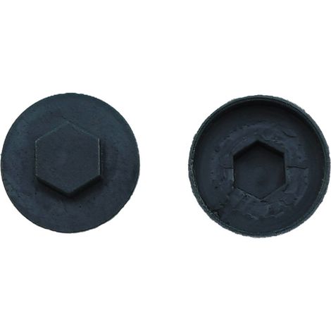 Jcp Fixings Anthracite Cover Caps 16mm - Box of 1000 (1/2)