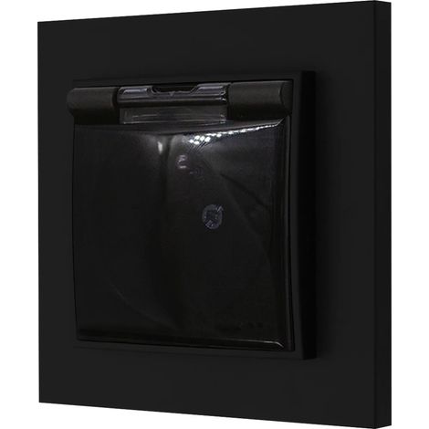 Nido hermético con marco, mini enano, negro mate (1/4)