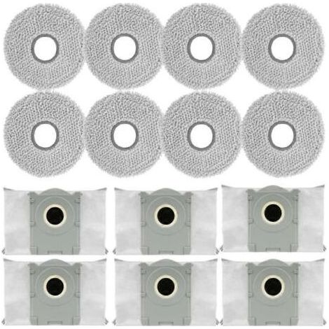 Pièces détachées pour aspirateur robot ECOVACS T50 Max/T50 Pro/T50 Omni/T50 Pro Omni/T50 Max Pro Omni : sacs à poussière et lingettes de nettoyage (1/5)