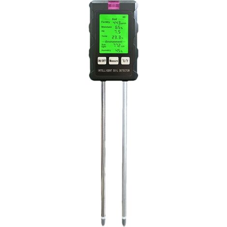 Testeur De Ph De Sol  Affichage Numérique LCD Rétroéclairé Pour Mesurer l'Humidité  Capteur D'Humidité Du Sol  Pour Potager Pelouse Balcon Serre Aménagement Porche Terrasse et Jardin Extérieur