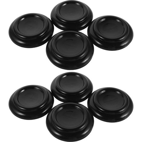 de protection pour pieds de piano droit 8 pièces en ABS noir (1/5)