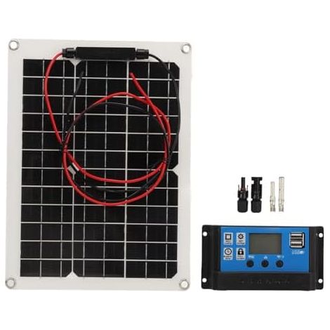 Kit de Panneaux Solaires 300W 12V 24V IP67 tanche Contrleur Char 50A pour Camping-car Caravane Bateau Randonn e Outdoor quipements lectroniques