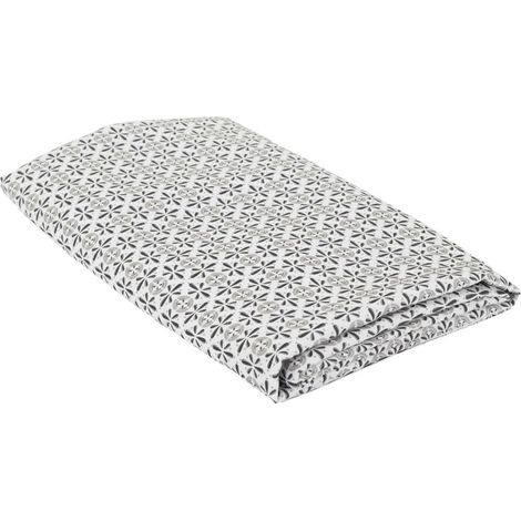 Nappe Antitache Imprimée "Cuzca" 140x240cm Gris (1/4)