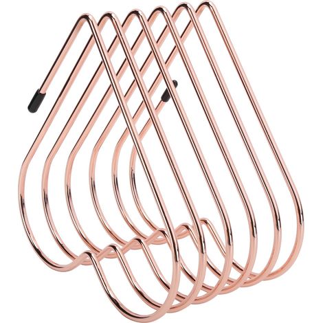 Schreibtisch-Buchablage, Teleskop-Aktenständer, Organizer für Bastelbedarf, Dekoration, Roségold (1/5)