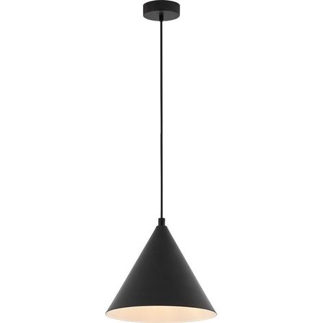Suspension décorative 1xE27 23W IP20 – Métal noir (1/4)