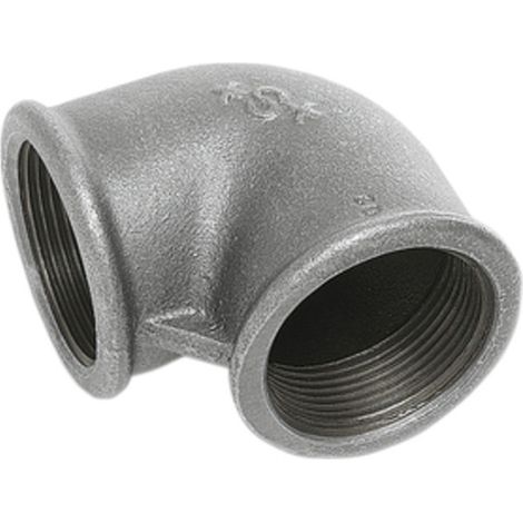 GOMITO 90G F F GHISA ZINCATA D 3/4 1/2 90 R