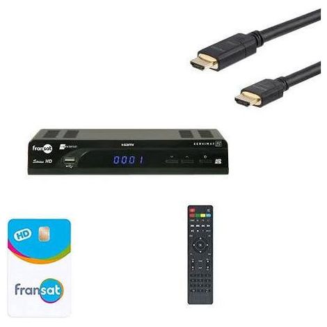 SERVIMAT SIRIUS III HD : Récepteur numérique Fransat + HDMI + CARTE FRANSAT HD ME