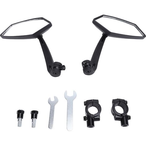 Rétroviseur de moto, guidon rotatif de sécurité réglable à 360 degrés pour moto Scooter ATV (1/5)