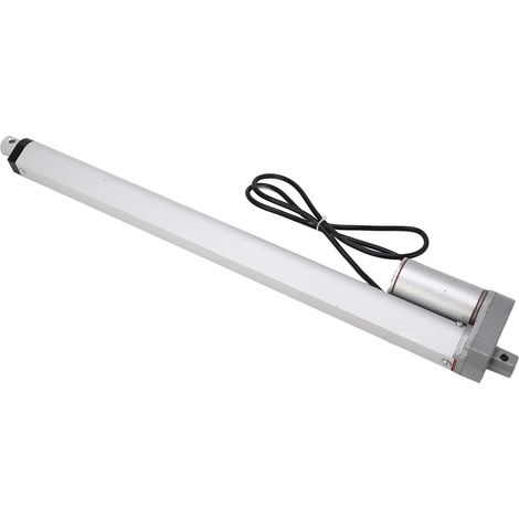 Mini actionneur électrique linéaire, course de 400 mm, 750 N, en alliage d'aluminium blanc, pour canapé de massage, 12 V, avec télécommande. (1/5)