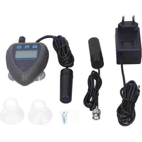 Appareil de mesure intelligent de la qualité de l'eau via Wi-Fi pour le contrôle du pH, de la conductivité électrique, de la salinité, de la densité et de la température (prise UE 230-2)