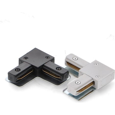 Connecteur L pour Rail Monophasé Noir - Ledme - LM3255 (1/5)