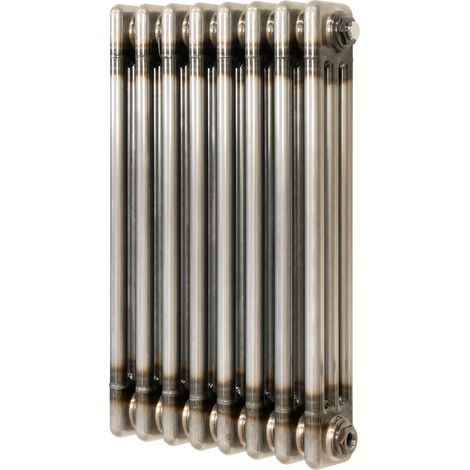 Traditional 3 Column Radiator - 600 x 425mm - Raw Metal (1/5)