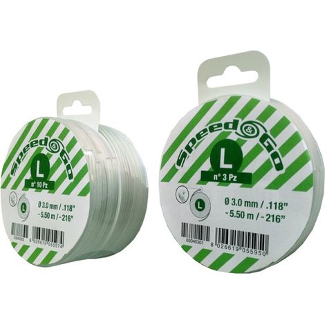 Oleo Mac – Recharge de fil 3mm x 5.5m pour tête de débroussailleuse – Lot de 10 disques – Compatible Gator SpeedLoad 24-550-B – Pour coupe précise (1/2)