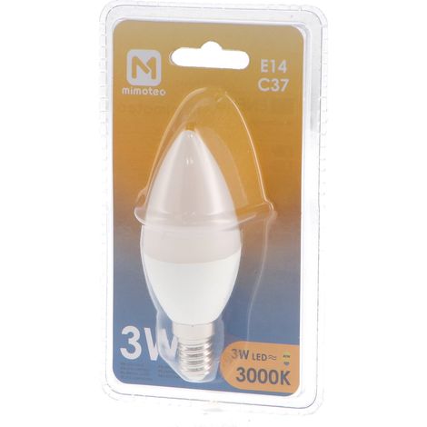 IluminaShop - Bombilla LED C37 E14 3W IP20 Blanco Frio 6500K (1/3)