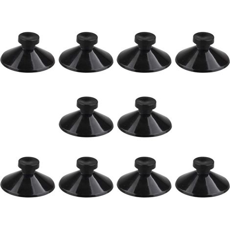 Packung mit 10 schwarzen 25-mm-Gummisaugnäpfen für Aquarien (1/3)