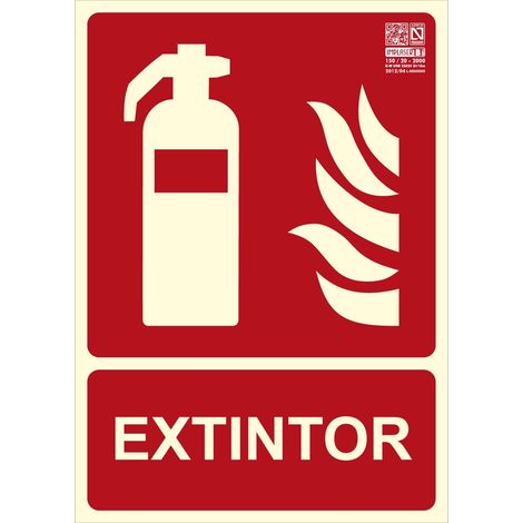 Plaque de signalisation pour extincteur