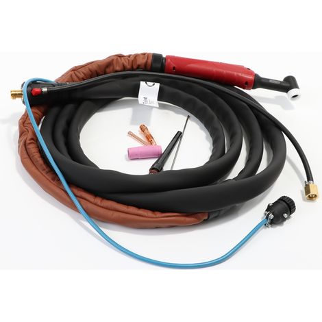 ELMAG WIG-Schlauchpaket SR 26/4m - HF, für TIG SOUND´s ohne Wasserkühlung, SteckerØ 13mm 35/50mm² (1/2)
