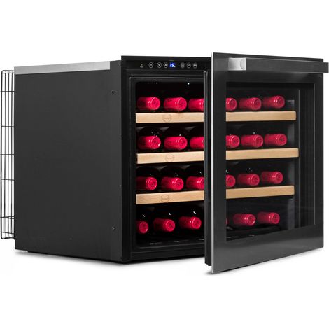 Cave à vin 24 bouteilles design inox - Vinobox (1/4)