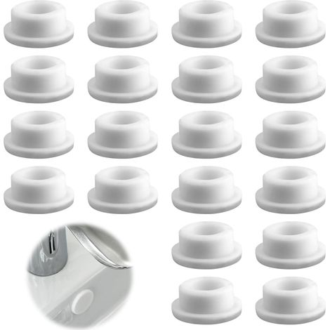 Tappi Gomma Lavandino Vasca Fori Set 20 Pezzi Bianchi (1/5)