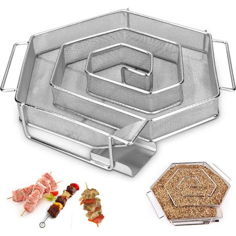 Générateur de fumée froide pour barbecue ou fumoir, poussière de bois, fumage à chaud et à froid, saumon brûlé (1/5)