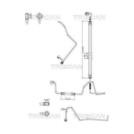 Tuyau hydraulique, direction TRISCAN 8516 29049 SEAT 6N1 422 893 P