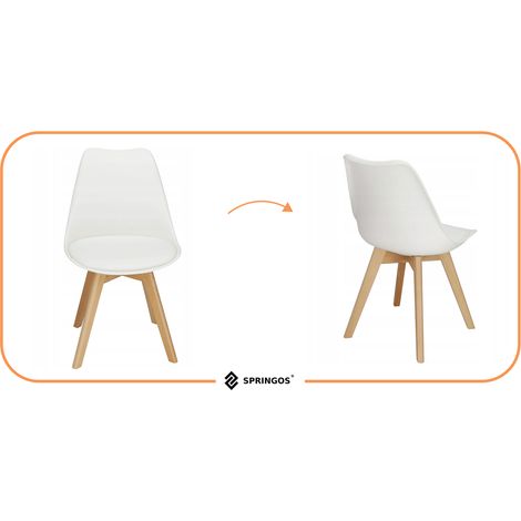 SKANDINAVISCHER STUHL FÜR KÜCHE, WOHNZIMMER, ESSZIMMER, MODERN MIT KISSEN LOFT (1/5)